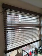 Houten jaloezieën, Ophalen, 100 tot 150 cm, Bruin, 100 tot 150 cm
