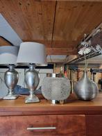 2 lampjes en overige accessoires zilverkleurig, Gebruikt, Ophalen of Verzenden