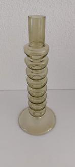 LOODS 5  groene glazen Kandelaar Japandistyle, Huis en Inrichting, Woonaccessoires | Kandelaars en Kaarsen, Overige materialen