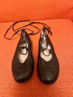 Retro Dick Boons Zwarte Leren Schoenen Maat 39, Verzenden, Zo goed als nieuw, Zwart, Ballerina's