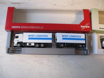  Herpa Vrachtwagen HSF Logistics Schaal 1:87 beschikbaar voor biedingen