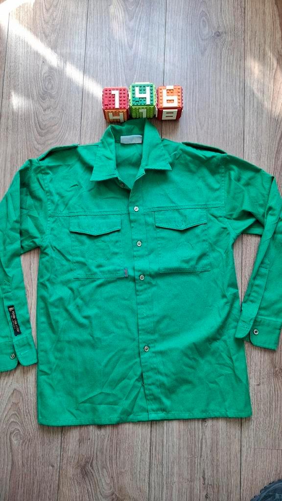 Scouting groene Welpenblouse (oud model) maat 146, Verzamelen, Scouting, Gebruikt, Ophalen of Verzenden