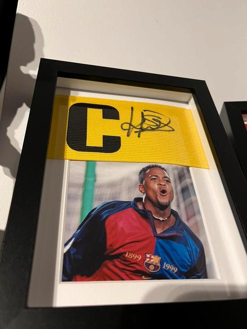Gesigneerde Barcelona Aanvoerdersband – Patrick Kluivert, Verzamelen, Sportartikelen en Voetbal, Nieuw, Buitenlandse clubs, Verzenden