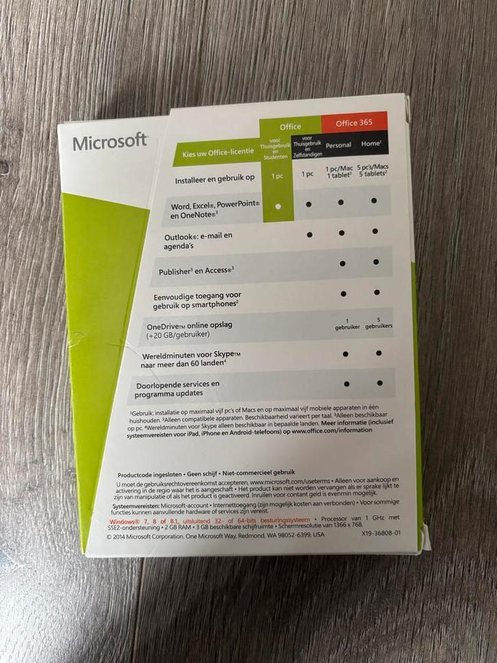 Microsoft Office 2013 - Nieuw in verpakking, Computers en Software, Office-software, Nieuw, Windows, Excel, Ophalen of Verzenden