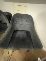 Eetkamer stoelen 6x velours blauw, Huis en Inrichting, Ophalen, Gebruikt, Blauw, Stof