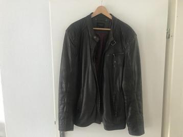 LEDEREN JAS BLOUSON SAKI ZWEDEN HERFST WINTER XXL DARK BROWN beschikbaar voor biedingen