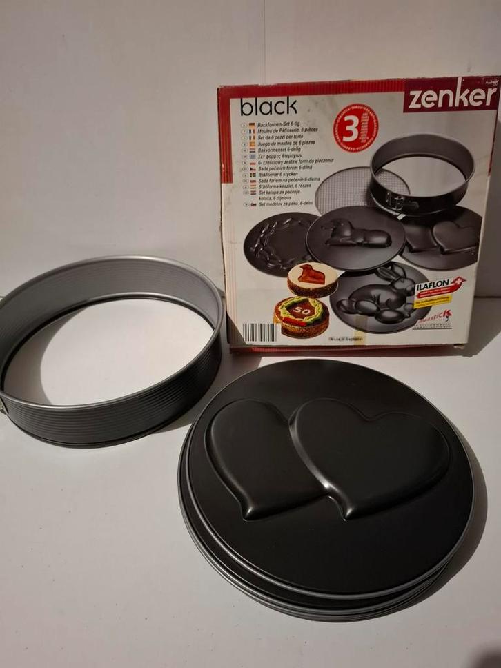 Creatieve Bakvormen Set - Zenker Black, Huis en Inrichting, Keuken | Keukenbenodigdheden, Nieuw, Ophalen