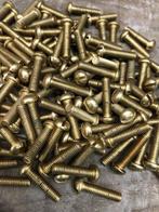 Messing Bolkop uniek Glanzende Boutjes tot m8x25 antiek look, N, N, Nieuw, Ophalen of Verzenden