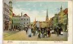 BREDA GROOTE MARKT  VEEL  VOLK KLEUR 1905  nr 1285, Verzenden, Voor 1920, Gelopen, Noord-Brabant