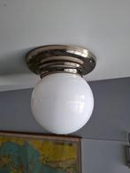 art deco Bauhaus stijl plafonniere melkglas vintage Massive, Huis en Inrichting, Lampen | Plafondlampen, Ophalen of Verzenden