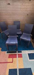 Set van 4 vintage paarse Vitra stoelen, Kunststof, Overige kleuren, -, -
