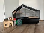 Hansterkooi met toebehoren, Kooi, Gebruikt, Minder dan 75 cm, Hamster