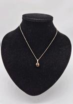 Zilveren ketting tijgeroog 835 41cm, Verzenden, Gebruikt, Zilver, Zilver