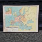 Schoolplaat Europa tijdens Napoleon, Antiek en Kunst, Antiek | Schoolplaten, Ophalen, Aardrijkskunde