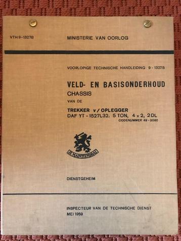 DAF MILITAIRE VOERTUIGEN KL ONDERHOUDSBOEKEN ook los te koop beschikbaar voor biedingen