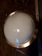 Plafondlamp met rand, Ophalen of Verzenden, Gebruikt, Glas, Modern