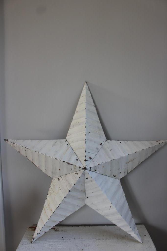 XL oude Amish barn star / ster wit 75 cm. *Pronck & Praal*, Antiek en Kunst, Curiosa en Brocante, Ophalen of Verzenden