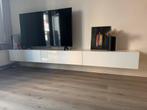 Glans Witte TV Meubel 300cm, Kunststof, Gebruikt, Ophalen of Verzenden, 200 cm of meer