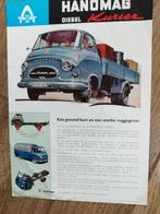 Hanomag Kurier Diesel - Originele Folder 1963, Gelezen, Hanomag, Ophalen of Verzenden, Overige merken