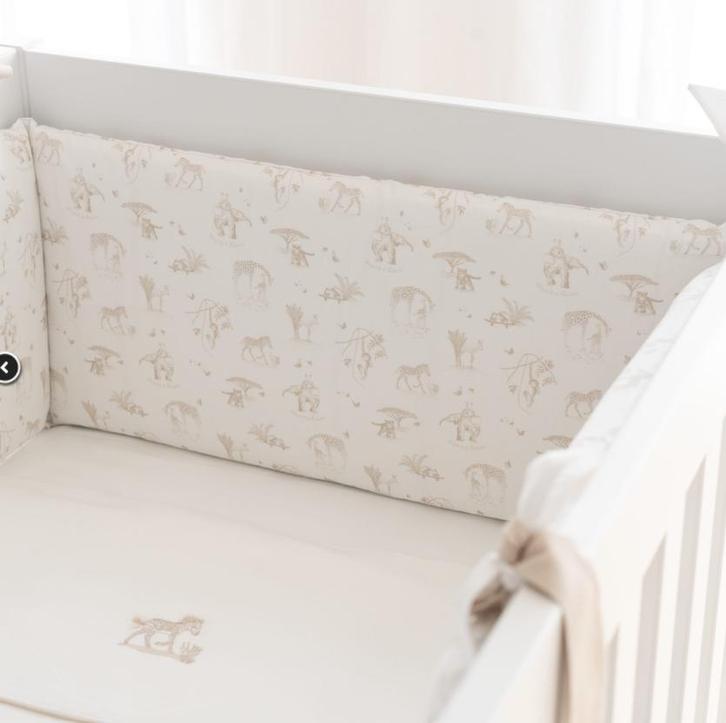 Théophile & Patachou bedbeschermer safari, Kinderen en Baby's, Kinderkamer | Bedden, Gebruikt, 140 tot 160 cm, Minder dan 70 cm