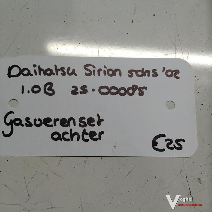 Daihatsu Sirion 1.0 B  5 drs 2002 2500085  Gasveren set, Auto-onderdelen, Carrosserie en Plaatwerk, Gebruikt, Ophalen of Verzenden