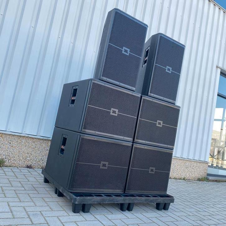 Krachtige JBL Professional SET SRX715 + SRX718S, Audio, Tv en Foto, Luidsprekers, Refurbished, Front, Rear of Stereo speakers