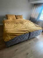 Boxspring grijs, Huis en Inrichting, Grijs, 180 cm, Gebruikt, Ophalen