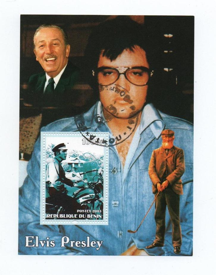 Elvis Presley - du Benin 2003 - Gestempeld, Postzegels en Munten, Postzegels | Thematische zegels, Gestempeld, Overige thema's