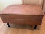Lederen hocker van Be Home, Huis en Inrichting, Banken | Voetenbanken en Poefen, Ophalen, Zo goed als nieuw, Rechthoekig