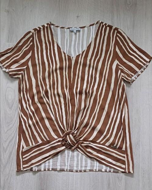 Goed beige/bruin gestreept tuniek, Sophia Perla, maat 40, Kleding | Dames, Blouses en Tunieken, Gedragen, Maat 38/40 (M), Bruin