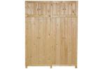 massief houten KAST met 4 deuren in 4 uitvoeringen, Ophalen of Verzenden, Nieuw, 25 tot 50 cm