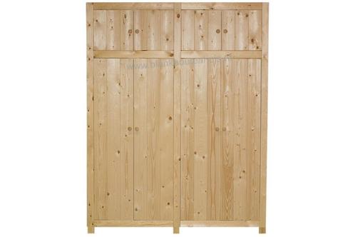 massief houten KAST met 4 deuren in 4 uitvoeringen, Huis en Inrichting, Kasten | Kledingkasten, Nieuw, 25 tot 50 cm, Ophalen of Verzenden