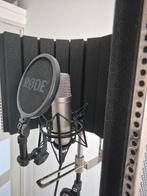 Rodes NT1-A incl. standaard, mic screen, popfilter en xlr, Muziek en Instrumenten, Microfoons, Ophalen, Zo goed als nieuw, Studiomicrofoon