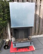 Kalfire W66/48S 3 zijden zicht houthaard houtkachel, Ophalen, Houtkachel, Zo goed als nieuw, Inbouw