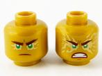Lego Minifigure, Head Dual Sided Reddish Brown Eyebrows and, Ophalen of Verzenden, Gebruikt, Losse stenen, Lego