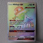 Nihilego GX 114/111 Sun & Moon Crimson Invasion Rainbow Holo, Ophalen of Verzenden, Zo goed als nieuw, Losse kaart, Foil