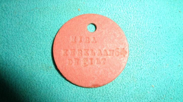 Naamplaatje De Bilt wo2 bevrijding Canadese dogtag oorlog, Verzamelen, Militaria | Tweede Wereldoorlog, Boek of Tijdschrift, Nederland
