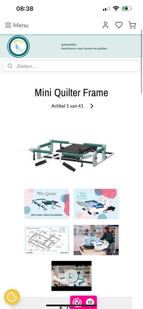 Mini quilt frame, Hobby en Vrije tijd, Naaimachines en Toebehoren, Nieuw, Naaimachine, Overige merken, Ophalen of Verzenden