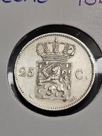 25 cent 1825 Utrecht Nederland, Postzegels en Munten, Munten | Nederland, Verzenden, Zilver, 25 cent, Koning Willem I