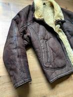 Origineel vintage Shearling bomberjack!, Kleding | Heren, Jassen | Winter, Ophalen of Verzenden, Gedragen, Maat 52/54 (L), Bruin
