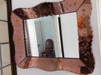 Antieke Rosé kleurige rechthoekige spiegel, Ophalen, Minder dan 50 cm, Zo goed als nieuw, Minder dan 100 cm