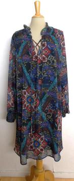 Fleurige print jurk! 50, Maat 46/48 (XL) of groter, Zo goed als nieuw, Knielengte, Verzenden