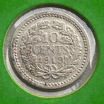 10 Cent Zilver uit 1919 van Wilhelmina, Postzegels en Munten, Munten | Nederland, Verzenden, Zilver, 10 cent, Koningin Wilhelmina