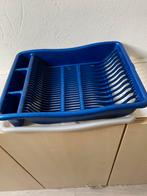 Curver afdruiprek met lekbak, blauw/grijs 47x36 cm., Ophalen, Zo goed als nieuw