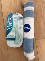 Nieuw! Lot Gilette Venus + Nivea Handoek, Ophalen of Verzenden, Nieuw, Handen en Nagels