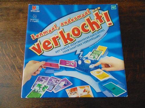 Eenmaal Andermaal Verkocht Spel van MB, Hobby en Vrije tijd, Gezelschapsspellen | Overige, Zo goed als nieuw, Drie of vier spelers