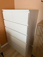 IKEA Ladekast MALM 6 lades wit, Huis en Inrichting, Kasten | Ladekasten, Ophalen, Gebruikt, 5 laden of meer, 100 tot 150 cm