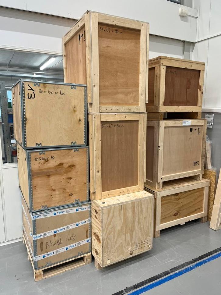 Houten kratten / transportkisten, Doe-het-zelf en Verbouw, Overige Doe-het-zelf en Verbouw, Zo goed als nieuw, Ophalen