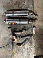 Aprilia tuono/rsv gen 2 complete uitlaat akrapovic dempers, Motoren, Ophalen of Verzenden