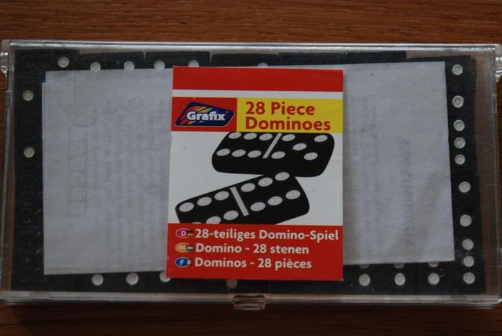 Domino, Hobby en Vrije tijd, Gezelschapsspellen | Overige, Zo goed als nieuw, Een of twee spelers, Drie of vier spelers, Ophalen of Verzenden